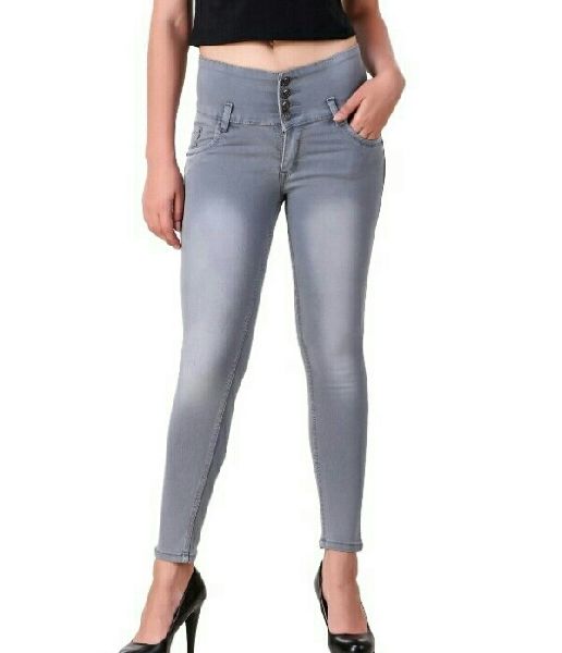 Ladies Faded Jeans
