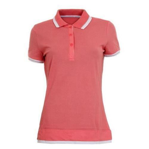 Cotton Ladies Polo T-Shirts, Feature : Breathable