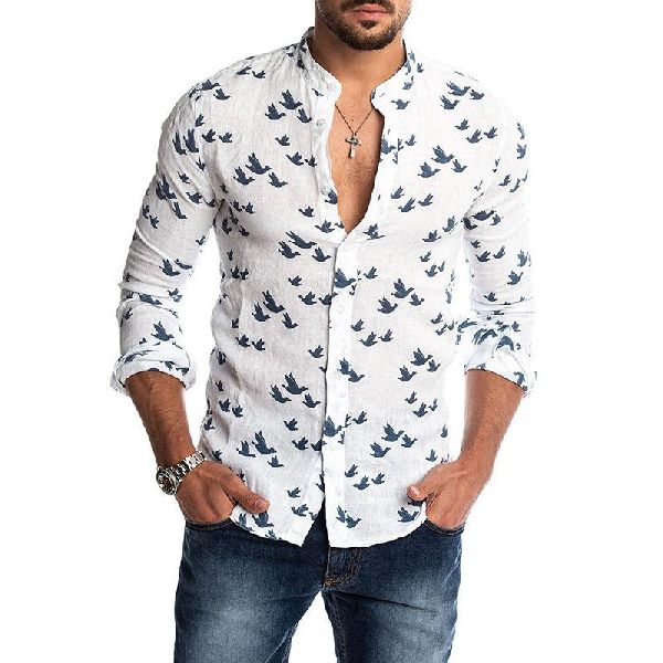 Cotton Mens Printed Shirts, Feature : Breathable