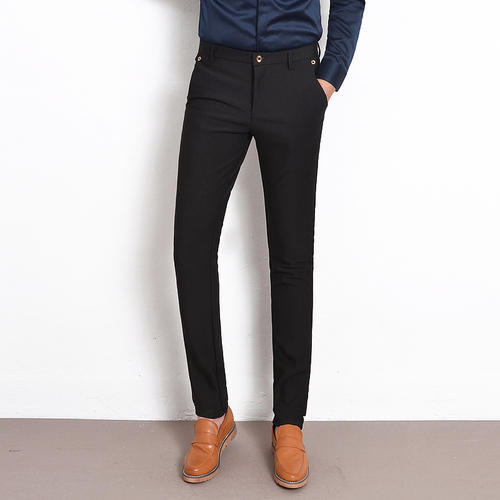 Cotton Mens Slim Fit Trousers, Pattern : Plain, Occasion : Casual Wear ...