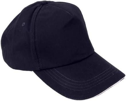 Plain Cap, Color : Black