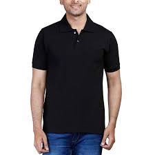 Polo T Shirt with Collar, Pattern : Plain