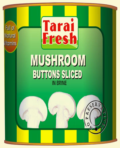 Button Sliced Mushroom In Brine