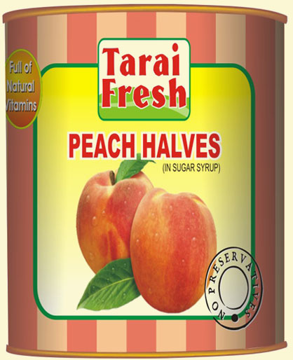 Peach Halves In Sugar Syrup