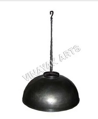 Polished Iron Ceiling Lamp, for Lighting, Pattern : Plain