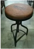 Polished Iron Stool, for Home, Office, Size : Standard