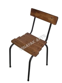 Polished Iron Wooden Chair, Style : Contemprorary