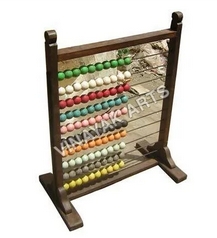 Rectangular Polished Wooden Metal Abacus, for School, Color : Multi Color