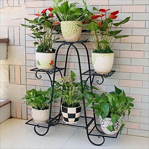 Rectangular Metal Planter Stand, for Decoration Office, Home, Feature : Easy To Use, Light Weight
