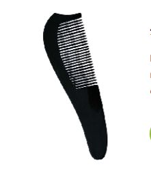 PVC Horn Comb, for Personal, Salon, Feature : Easy To Use, Light Weight