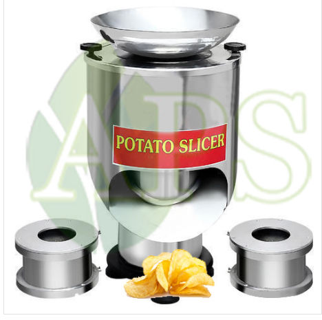 Semi Automatic Potato Cutting Machine, Color : Silver