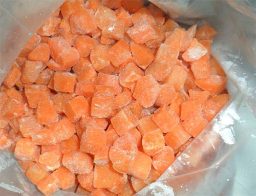 Frozen Carrot, for Snacks, Certification : FSSAI