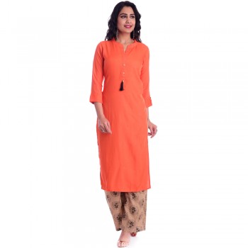 Orange Kurtis by Asmanii INC Designer Women Kuriti Wholesaler Retailer ...