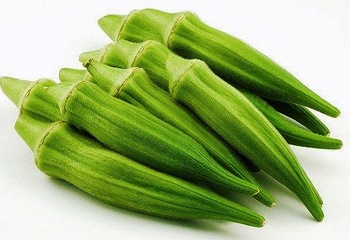 Organic Okra, Color : Green