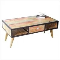 Hard Wood Tea & Coffee Table With Drawer