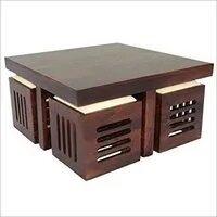 Polished Wood Restaurant Furniture, Shape : Square