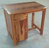 Solid Wood Study Desk With Drawer &amp; Door