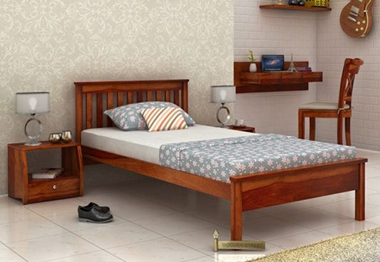 Hout Single Bed Without Storage, Style : Modern