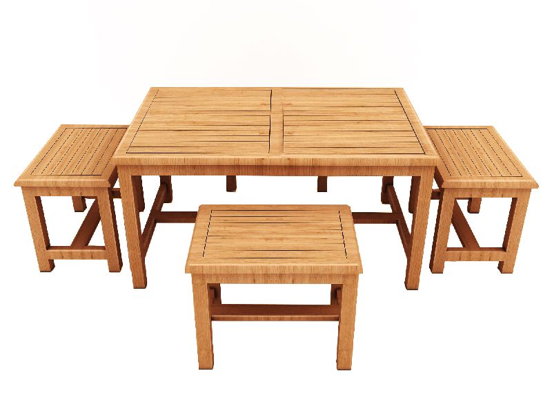 WHITE CEDAR Bench Style Dinning Set, Color : NATURAL COLOUR