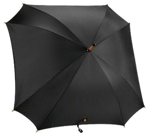 Plain Stainless Steel Black Square Umbrella, Size : 23X8