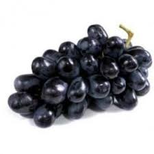 fresh black grapes