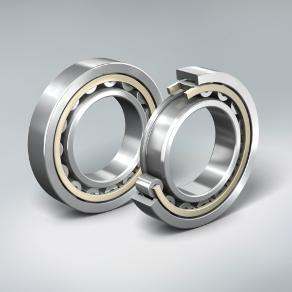 Round Stainless SteelChrome Steel Cylindrical Roller Bearings, Color : Silver