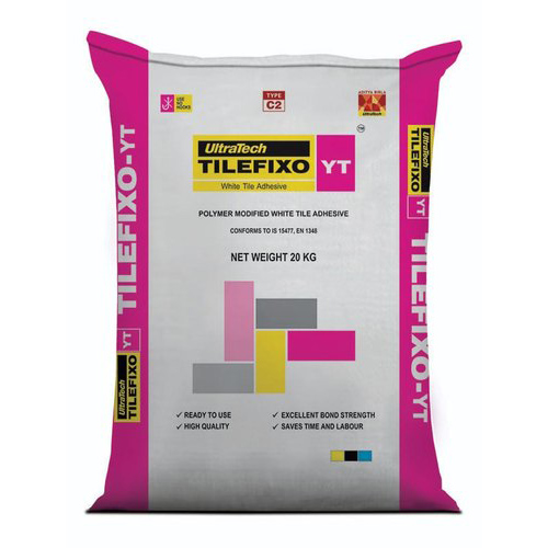 Ultratech Tilefixo YT Polymer, for Normal, Walls, Staircase, Flooring, Color : White