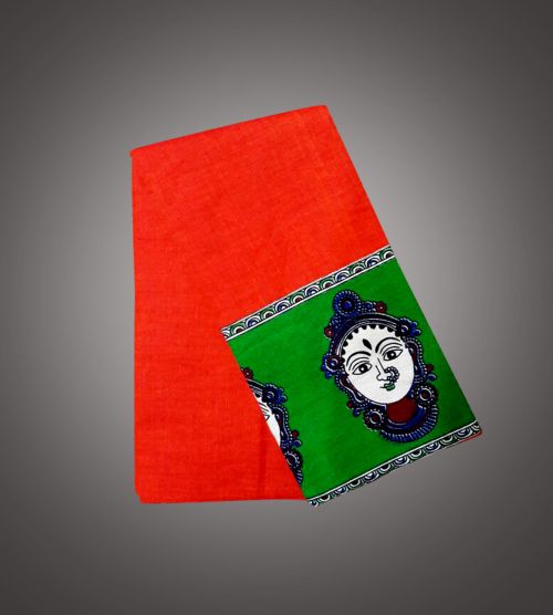 Plain Cotton Kalamkari Blouse Fabric, Technics : Handloom