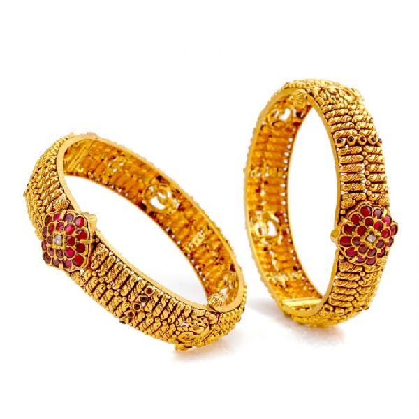 Polished Ladies Gold Bangles, Certification : ISI Certified