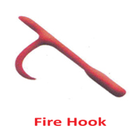 Color Coated Fire Hook, for Industrial Use