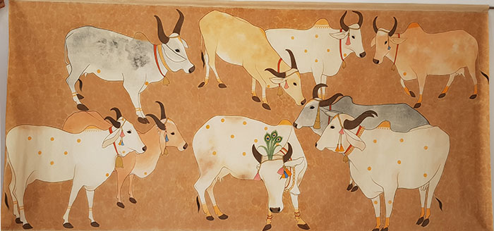 Group of Cows Painting