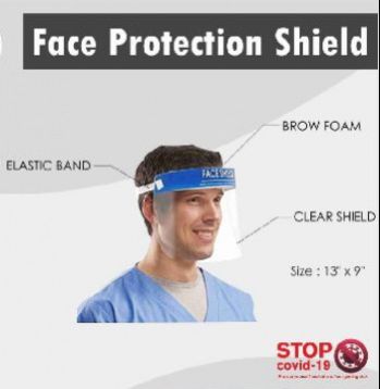 PVC Protection Face-Shield, For Industry, Laboratories, Manufacturing Units, Pharma Industry, COVID-19