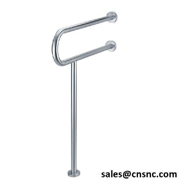 Pool Handrails Stainless Steel Toilet handrail Elderly Toilet accessible Toilet Safety Handle Bathroom Fixture Hardware Parts Color : Silver, Size : 6017cm 
