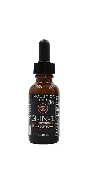 Evolution 3 in 1 THC Free CBD Oil