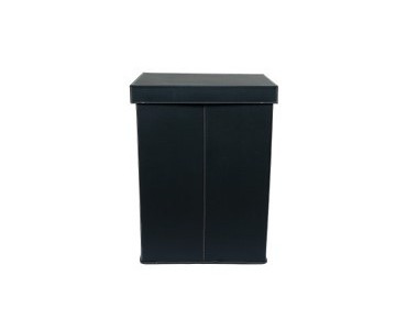 Black Leather Foldable Laundry Box