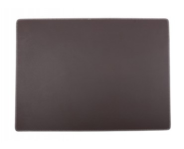 Chocolate Leather Rectangle Placemats