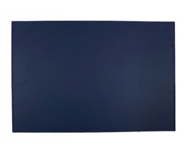 Navy Blue Leather Rectangle Placemats