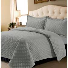 Grey Bed Quilt