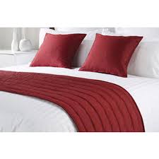 Cotton Red Bed Quilt, for Home, Hotel, Technics : Handloom