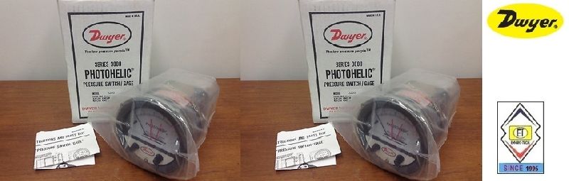 Dwyer A3000-50CM Photohelic Pressure Switch Gages