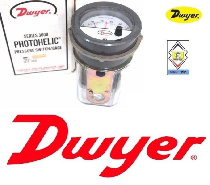 Dwyer A3010 Photohelic Pressure Switch Gages