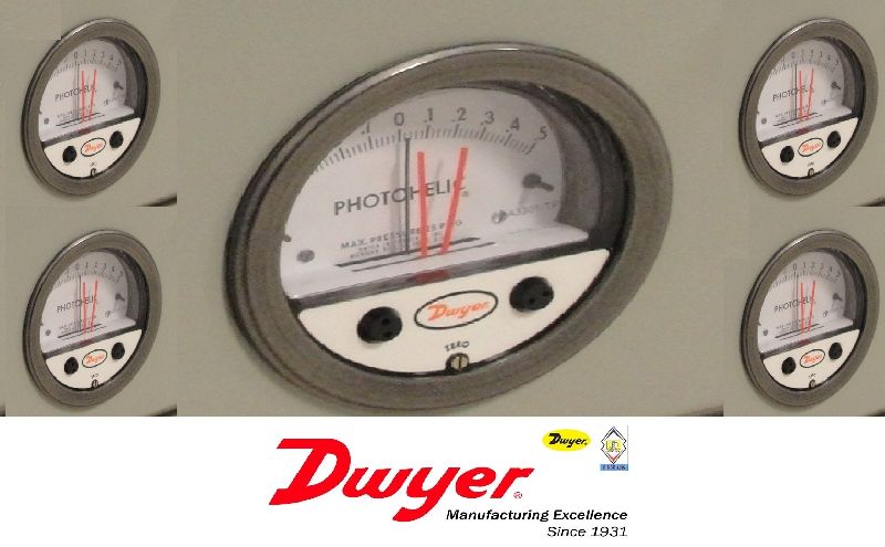 Dwyer A3004 Photohelic Pressure Switch Gages