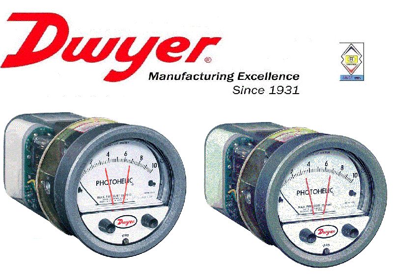 Dwyer A3003 Photohelic Pressure Switch Gages