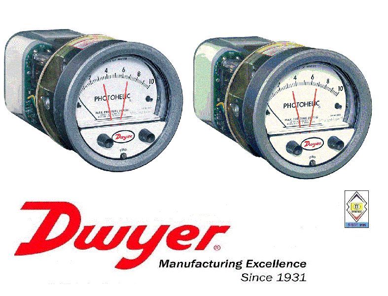 Dwyer A3003 Photohelic Pressure Switch Gages