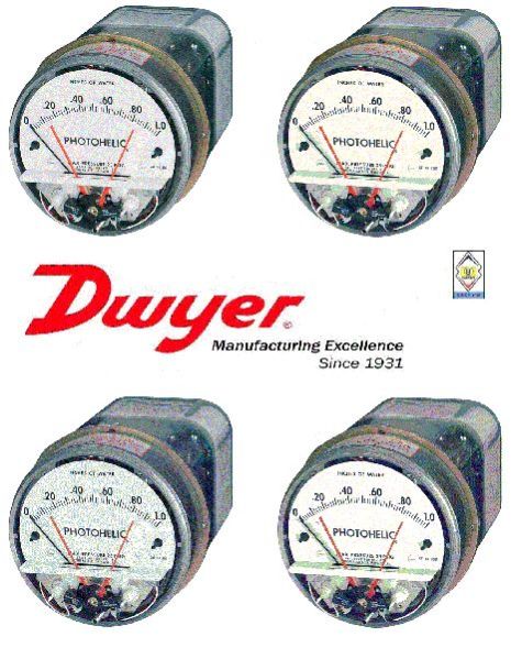 Dwyer A3201 Photohelic Pressure Switch Gages