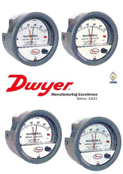 Dwyer A3201 Photohelic Pressure Switch Gages