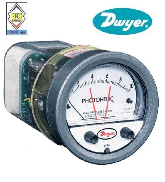 Dwyer A3000-00 Photohelic Pressure Switch Gage