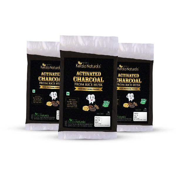 KERALA NATURALS ACTIVATED CHARCOAL FROM RICE HUSK 50GM