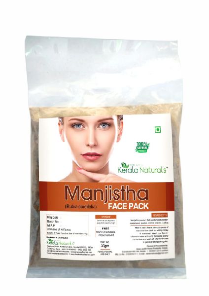 KERALA NATURALS MANJISTHA FACE PACK 30GM, for Personal, Feature : Fighting Acne, Fresh Feeling, Gives Glowing Skin