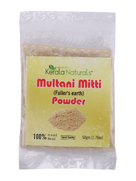 Kerala naturals multani mitti 50gm, for Face, Personal, Skin Care, Purity : 100%